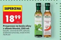 Biedronka Przyprawa na bazie oliwy z oliwek Monini bazylia oferta