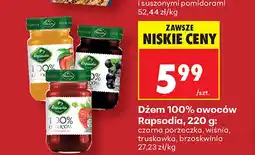 Biedronka Dżem owoców czarna porzeczka Rapsodia 100% oferta