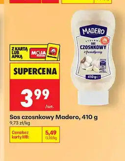 Biedronka Sos czosnkowy Madero oferta