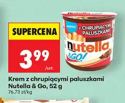 Biedronka Krem z chrupiącymi paluszkami Nutella & Go oferta