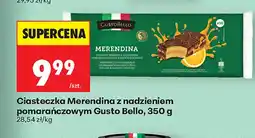 Biedronka Ciasteczka Merendina z nadzieniem pomarańczowym Gusto Bello oferta