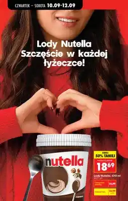 Biedronka Lody Nutella oferta