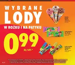 Biedronka Lody w rożku i na patyku oferta