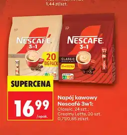 Biedronka Kawa rozpuszczalna Napój kawowy Nescafé 3w1 Creamy Latte oferta