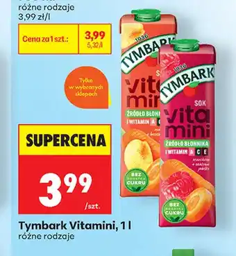 Biedronka Sok Tymbark Vitamini oferta