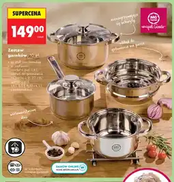 Biedronka Zestaw garnków 10 el. ze stali nierdzewnej Mg Home oferta