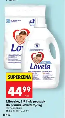 Biedronka Mleczko do prania Lovela oferta