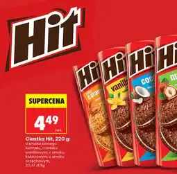 Biedronka Ciastka Hit o smaku waniliowym oferta