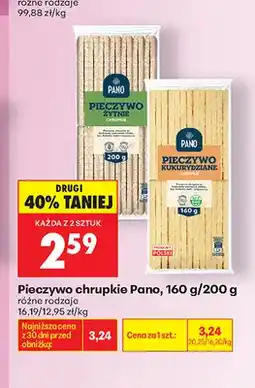 Biedronka Pieczywo chrupkie żytnie Pano oferta