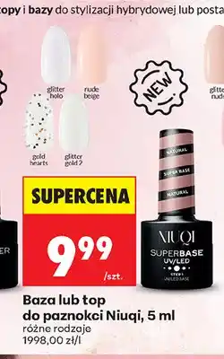Biedronka Baza lub top do paznokci Niuqi oferta