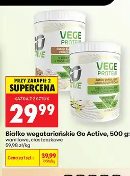 Biedronka Białko wegetariańskie Go Active waniliowe oferta