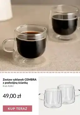 Homla Zestaw szklanek Cembra z podwójną ścianką 2-pak oferta