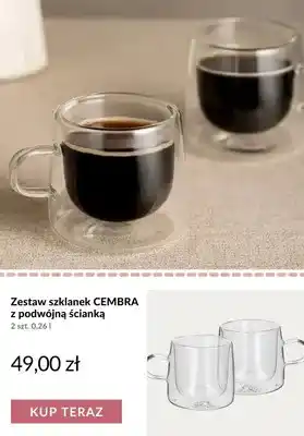Zestaw szklanek Cembra z podwójną ścianką 2-pak
