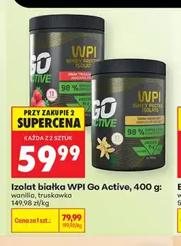 Biedronka Izolat białka WPI Go Active wanilia oferta