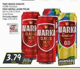 Słoneczko Piwo Warka Classic 1478 oferta