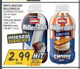 Słoneczko Napój mleczny Müllermilch o smaku czekoladowym oferta