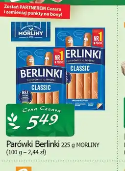 Cezar Delikatesy Parówki Berlinki Morliny oferta