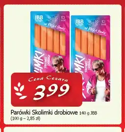 Cezar Delikatesy Parówki Skolimki drobiowe JBB oferta