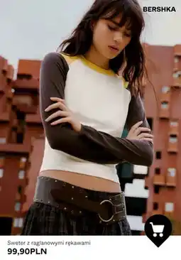 Bershka Sweter z raglanowymi rękawami Bershka oferta