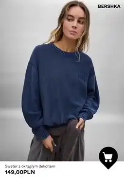 Bershka Sweter z okrągłym dekoltem Bershka oferta