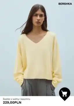 Bershka Sweter z wełny i kaszmiru Bershka oferta