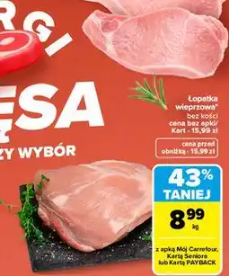 Carrefour Market Łopatka wieprzowa bez kości oferta