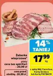 Carrefour Market Żeberka wieprzowe płaty oferta