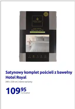 Action Satynowy komplet pościeli z bawełny Hotel Royal 200 x 220 cm oferta