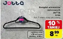 Carrefour Komplet wieszaków welurowych JOTTA AFRA oferta