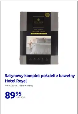 Action Satynowy komplet pościeli z bawełny Hotel Royal 140 x 220 cm oferta
