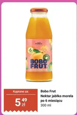 Biedronka Nektar Bobo Frut jabłko morela po 6 miesiącu oferta