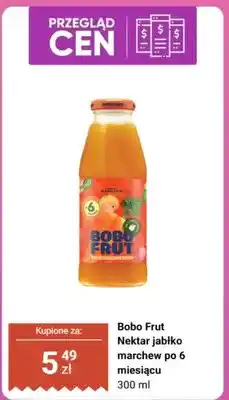 Biedronka Nektar Bobo Frut jabłko marchew po 6 miesiącu oferta
