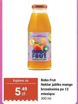 Biedronka Nektar Bobo Frut jabłko mango brzoskwinia po 12 miesiącu oferta