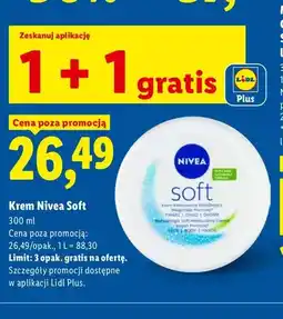 Lidl Krem Nivea Soft oferta