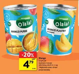 Intermarche Mango puree O La La! oferta