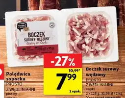 Intermarche Boczek surowy wędzony słupki 2-pak Prosto z Wędliniarni oferta