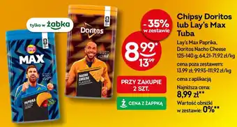 Chipsy Doritos lub Lay's Max Tuba