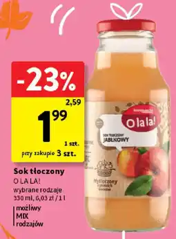 Intermarche Sok tłoczony O LA LA! oferta