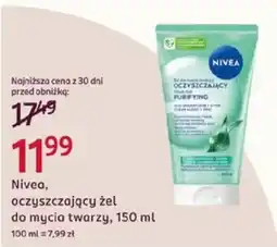 Rossmann Nivea, oczyszczający żel do mycia twarzy oferta