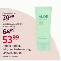 Rossmann Holika Holika, żel przeciwśloneczny, SPF50+ oferta