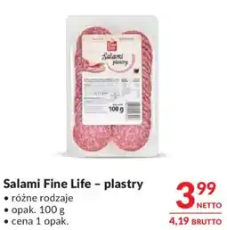 Makro Salami Fine Life - plastry oferta