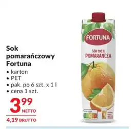 Makro Sok pomarańczowy Fortuna oferta