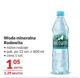 Makro Woda mineralna Rodowita oferta