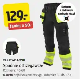 Jula Spodnie ostrzegawcze Bluewear oferta
