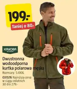 Jula Kayoba Outdoor Dwustronna wodoodporna kurtka polarowa męska oferta