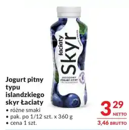 Makro Jogurt pitny typu islandzkiego skyr Łaciate oferta