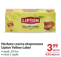 Makro Herbata czarna ekspressowa Lipton Yellow Label oferta