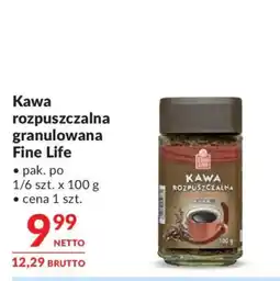 Makro Kawa rozpuszczalna granulowana Fine Life oferta