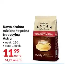 Makro Kawa drobno mielona łagodna tradycyjna Astra oferta