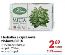 Makro Herbatka ekspresowa ziołowa BiFIX oferta
